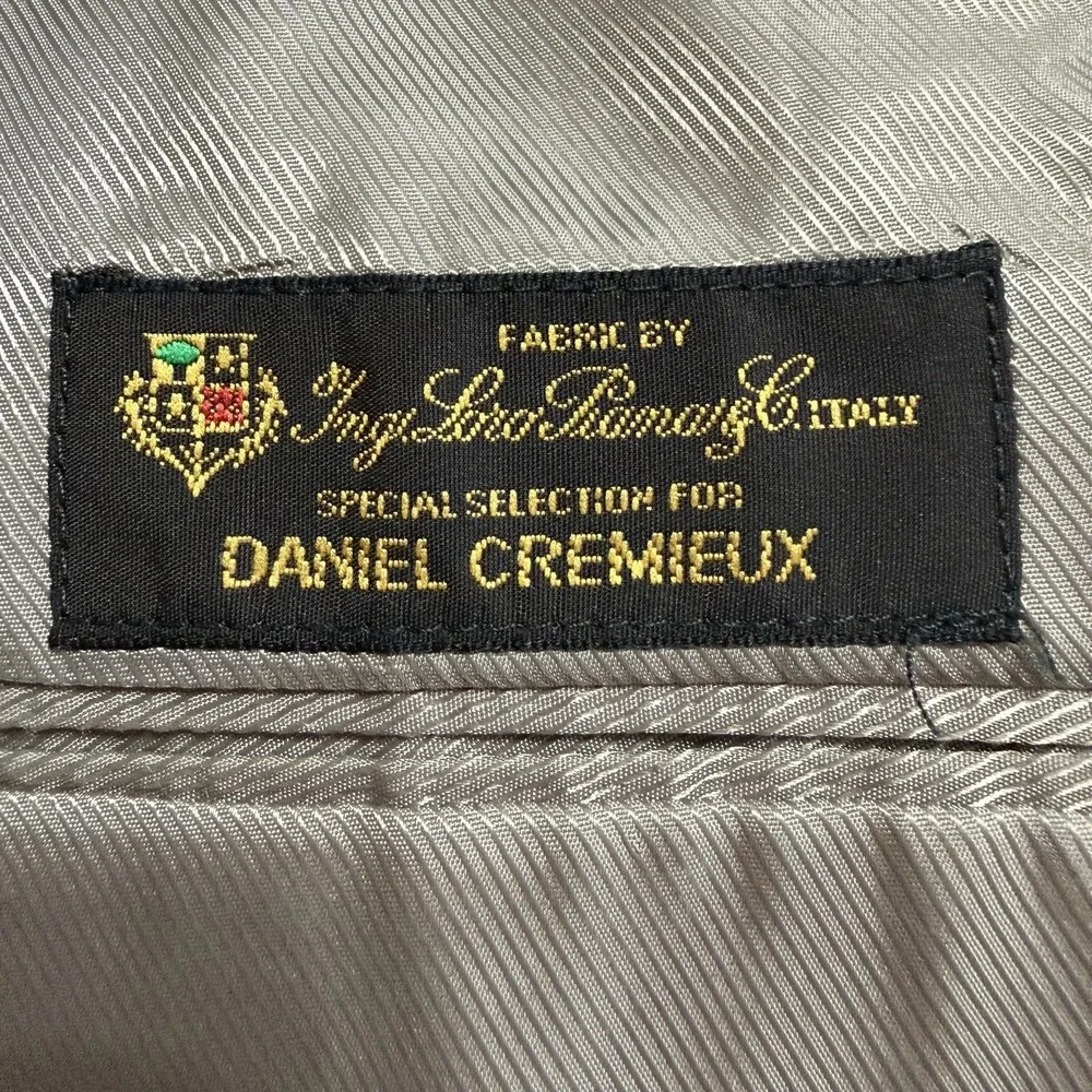 Daniel Cremieux Blazer Loro Piana 43(46 Actual)R‎   Black Tan Glenn Check Plaid